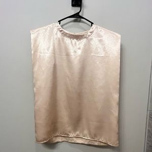 Champagne Satin Top